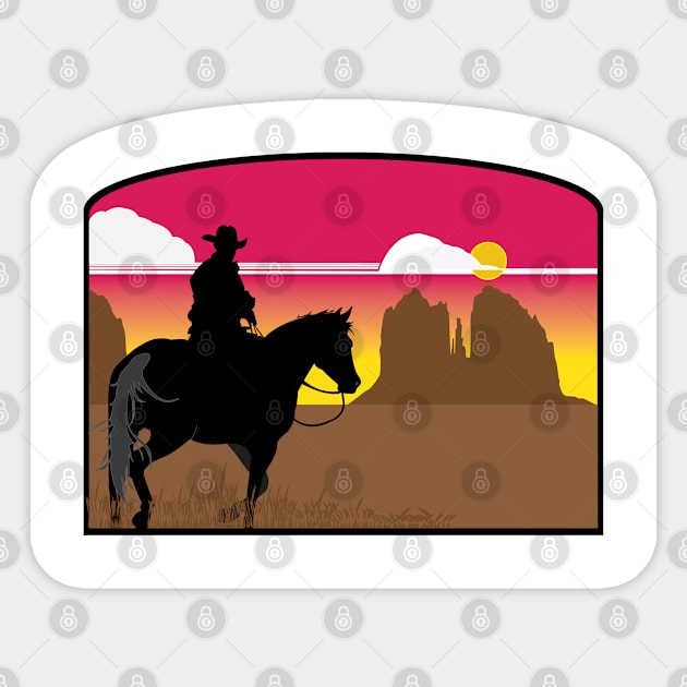 Arizona Cowboy Sticker by DickinsonDesign